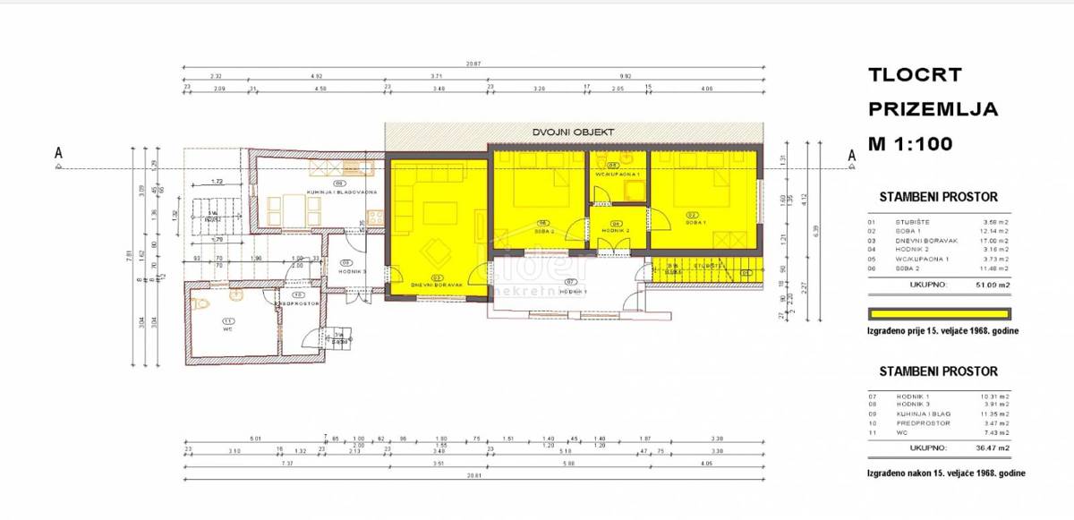 Hiša Karlobag, 153m2