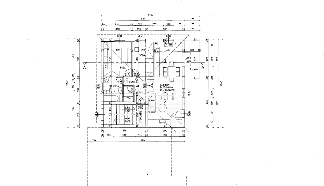 Stanovanje Permani, 72m2