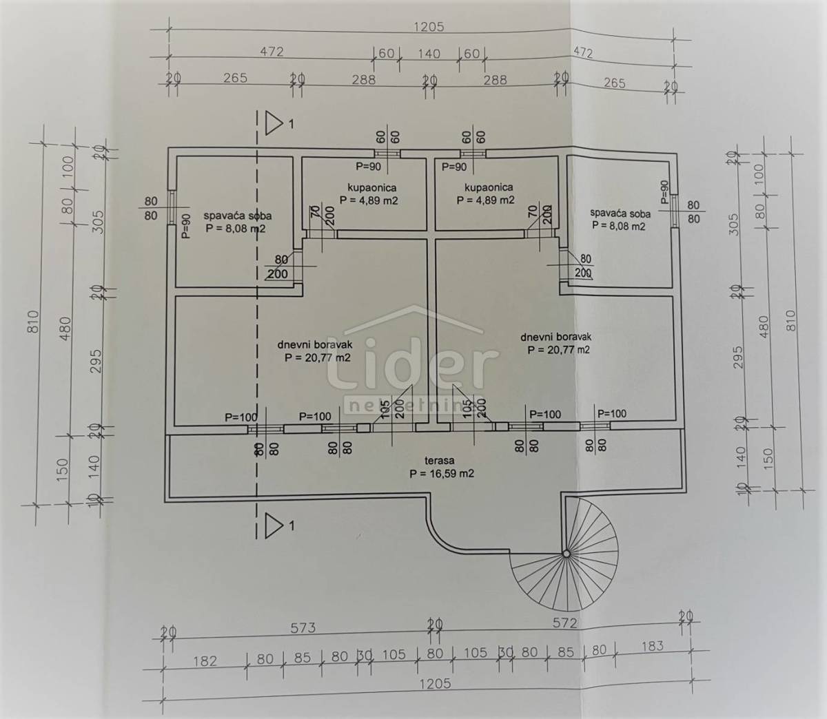 Hiša Gornji Karin, 170m2