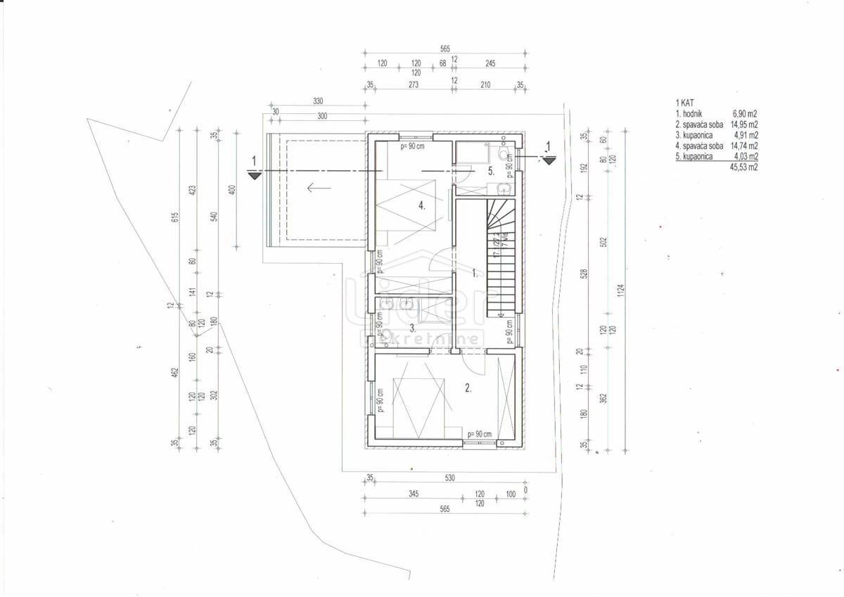Hiša Butkovići, 120m2