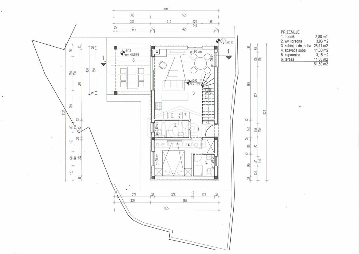 Hiša Butkovići, 120m2