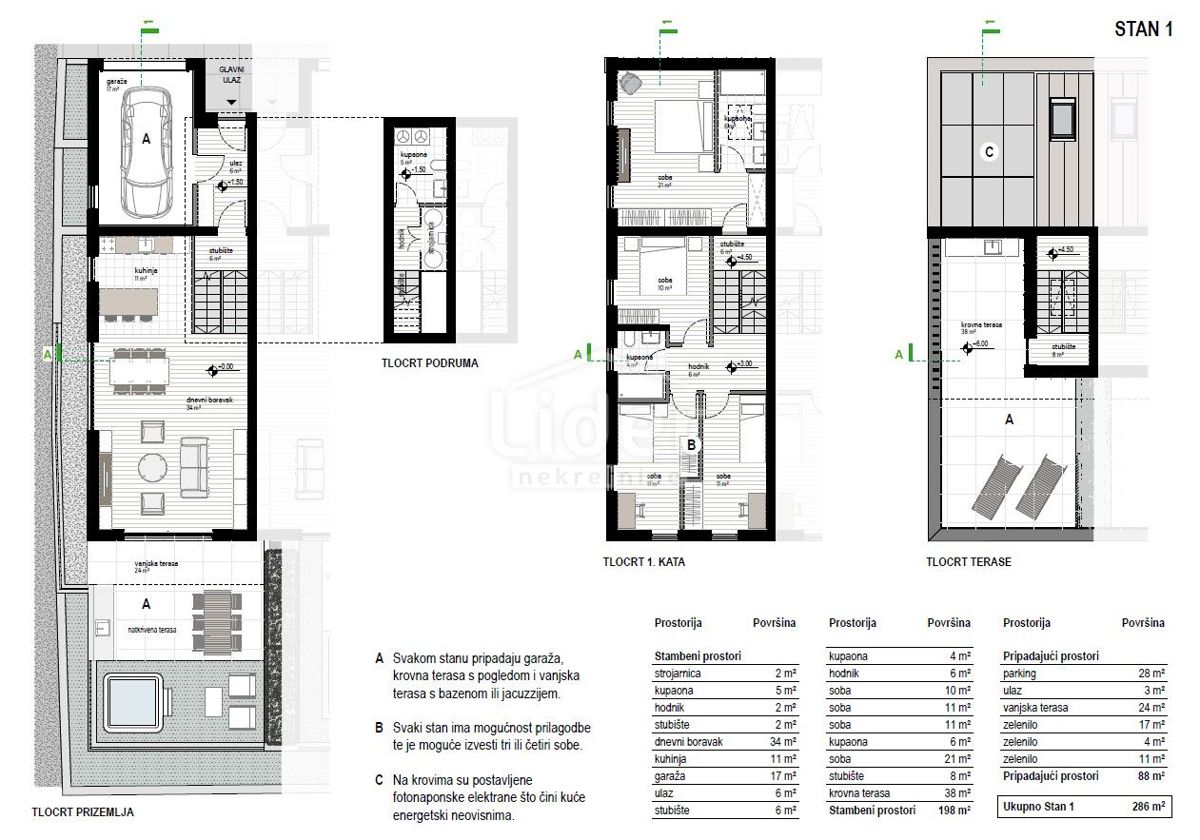 Stanovanje Kostrena, 198m2