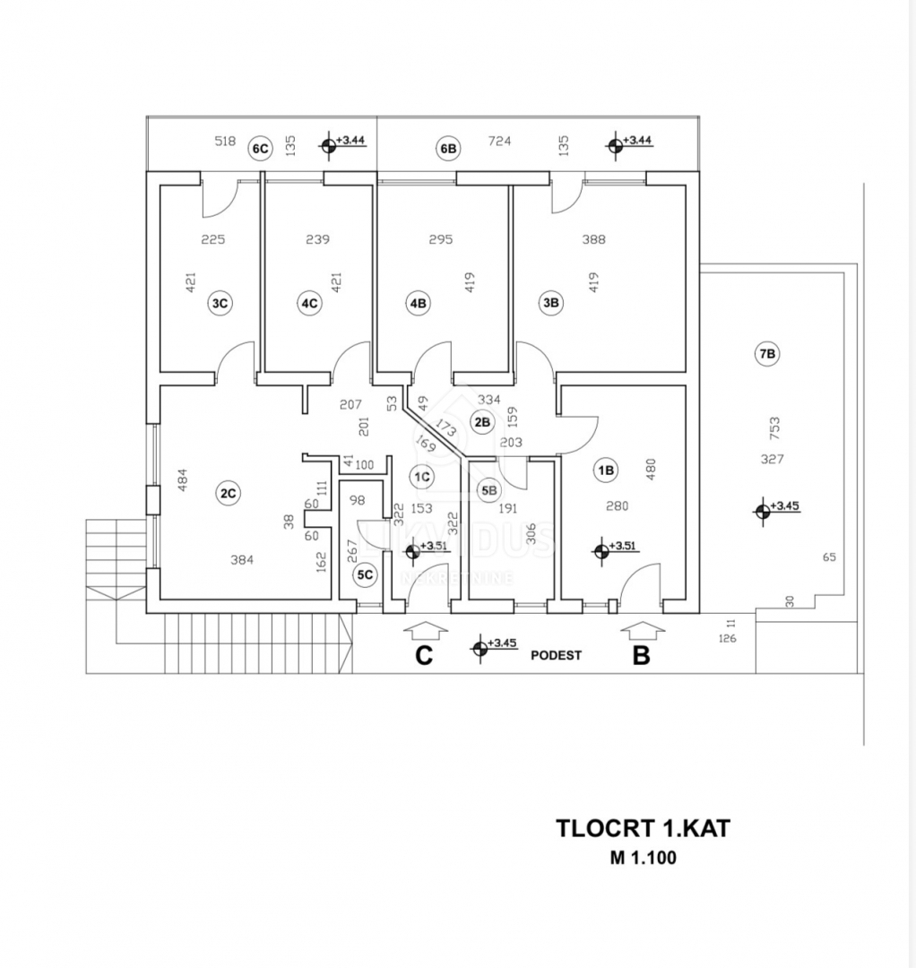 Stanovanje Kaštanjer, Pula, 118,68m2