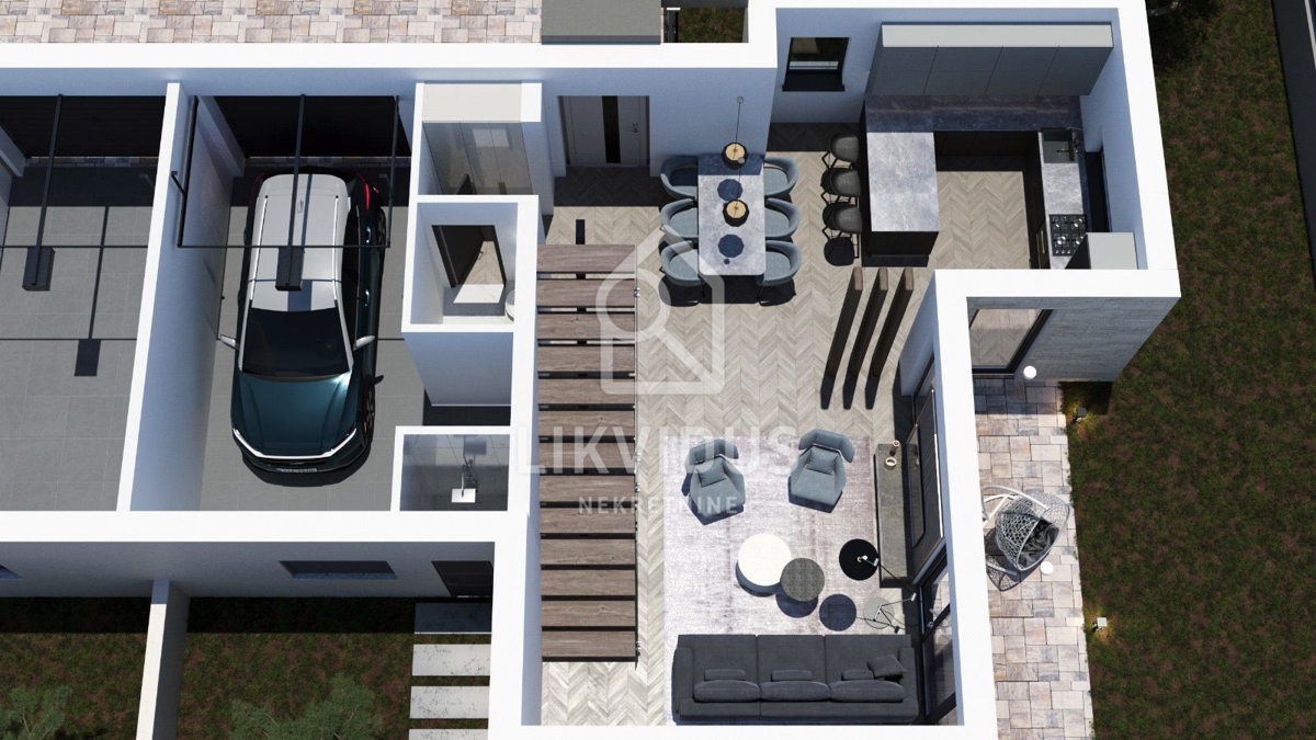 Hiša Medulin, 146,43m2