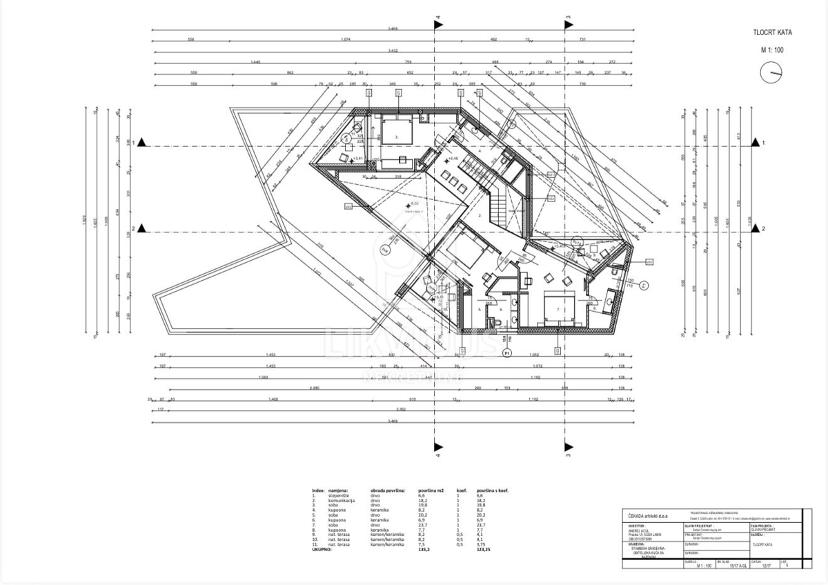 Hiša Brgod, Raša, 506m2