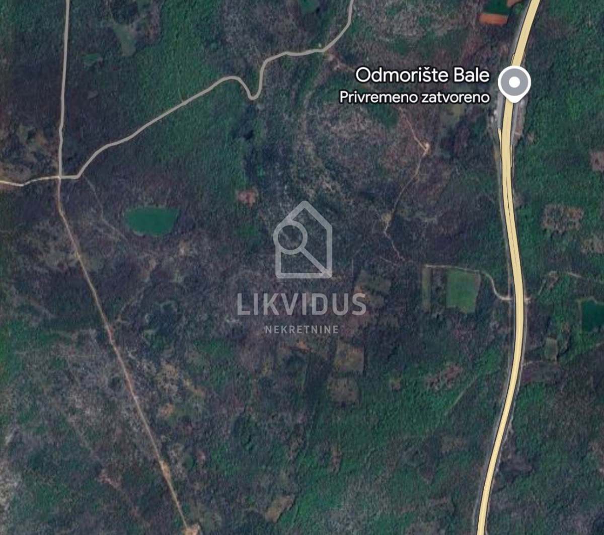 Bale, 42.074 m², kmetijsko zemljišče, v naravi gozd