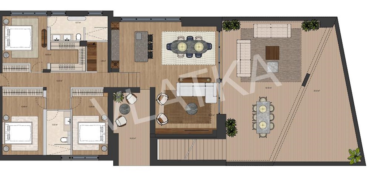 NOVOGRADNJA: LUKSUZNO 4-SOBNO METRO STANOVANJE S TERASAMI OB PARKU MAKSIMIR