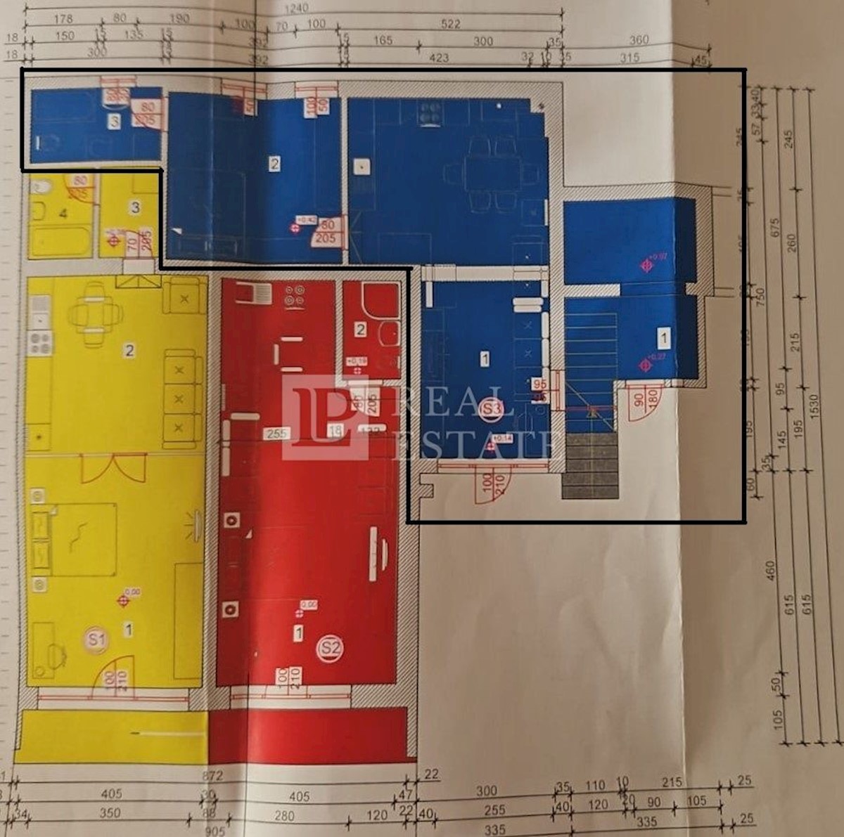 CRIKVENICA - apartma z vrtom, shrambo in parkiriščem, 300m od morja