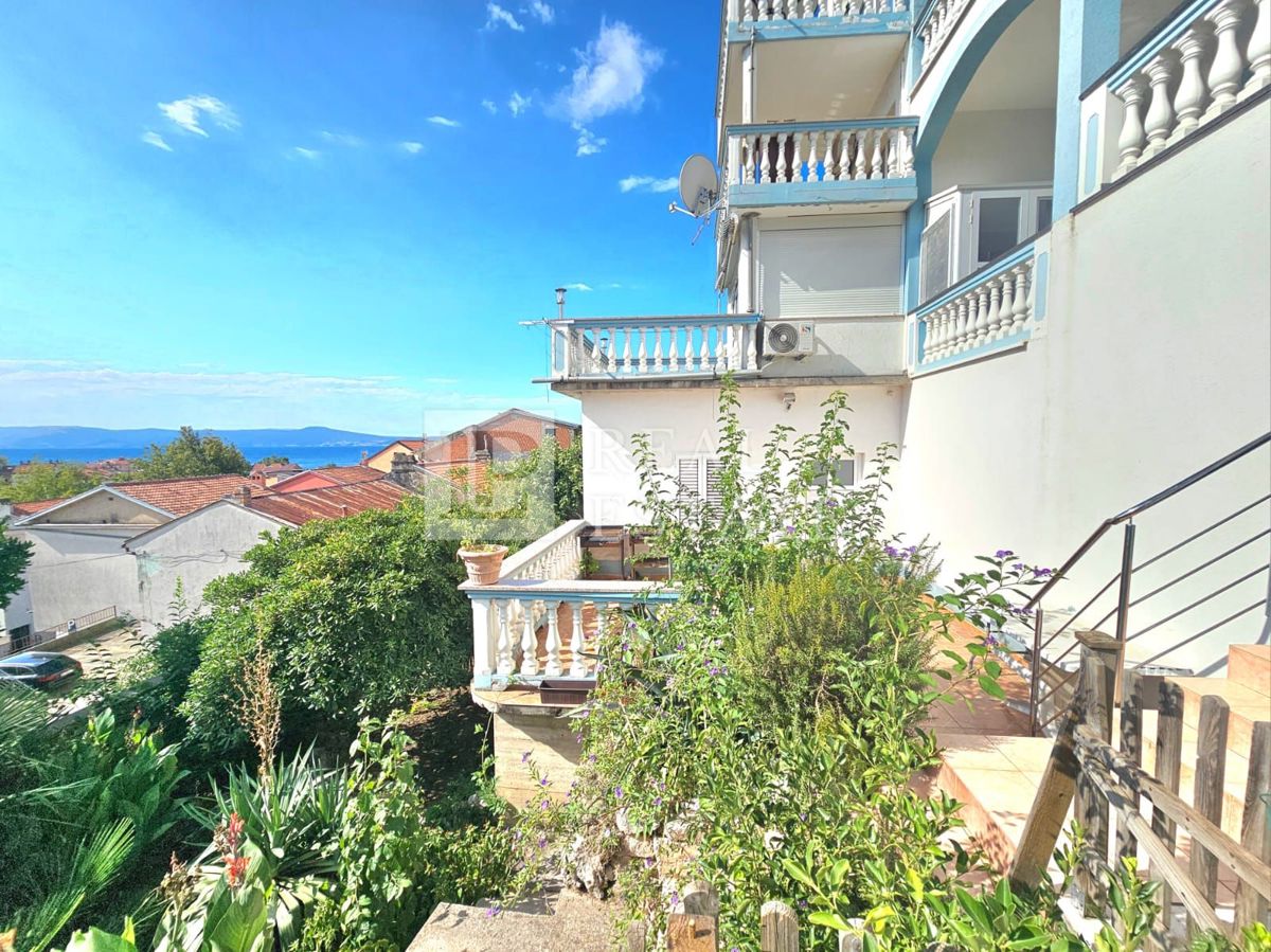 CRIKVENICA - apartmajska hiša z odprtim pogledom na morje