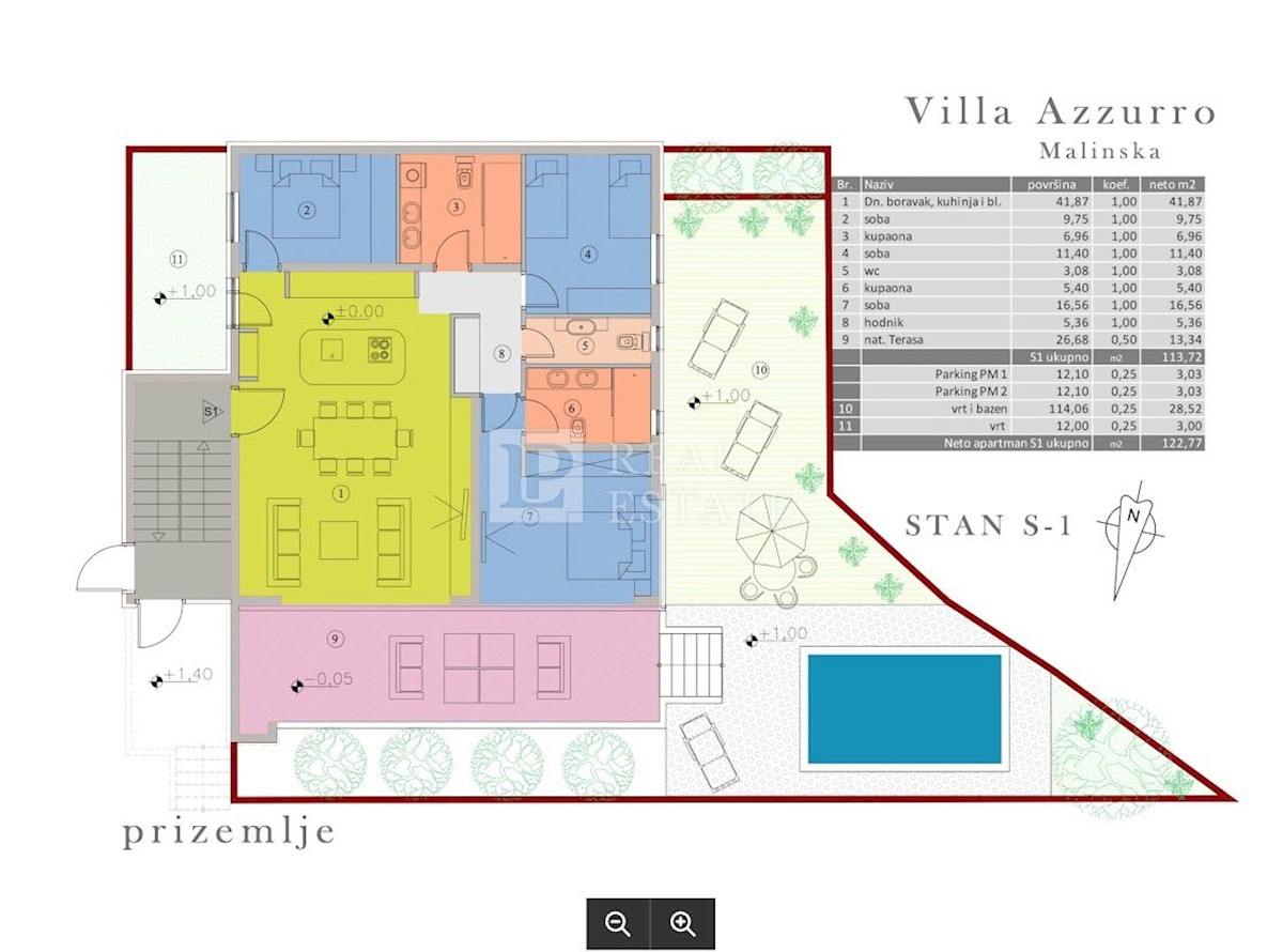 MALINSKA - luksuzna novogradnja 80m od morja