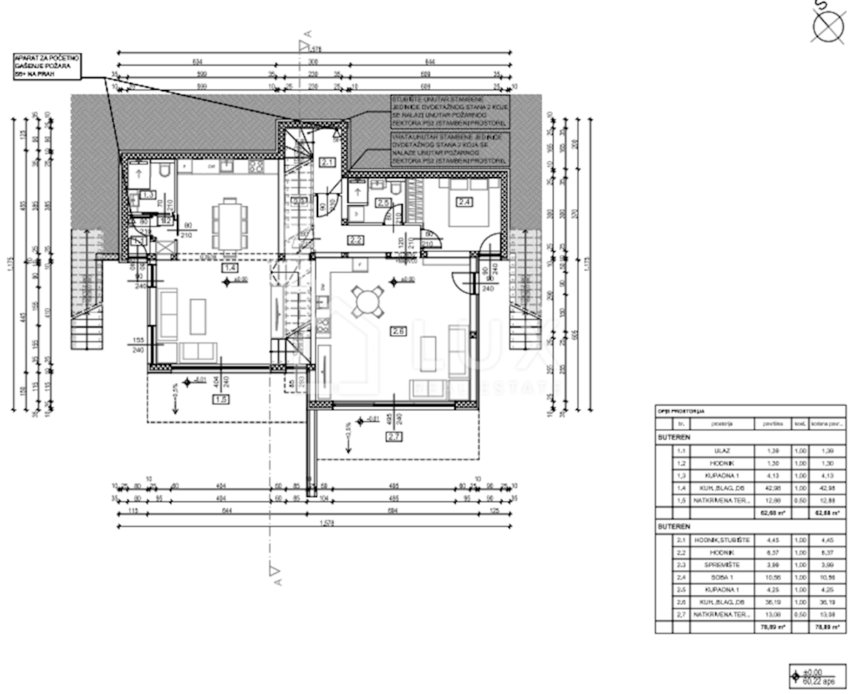DRAMALJ - dvoetažno stanovanje 152m2, novogradnja