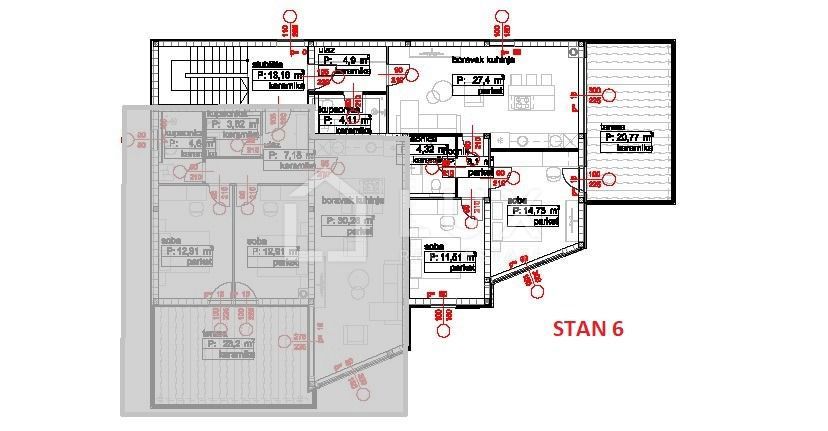POVILE - dvoetažno stanovanje 108m2