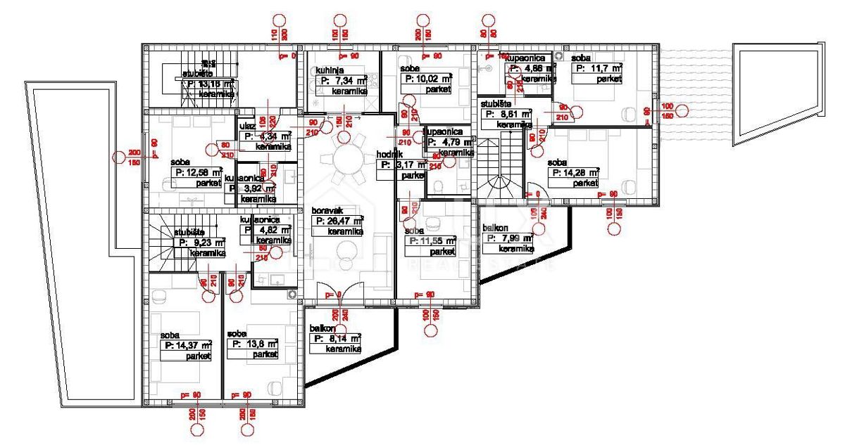 POVILE - dvoetažno stanovanje 108m2