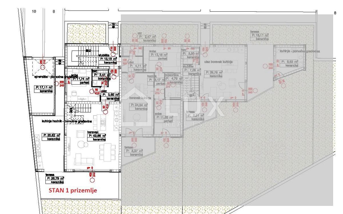 POVILE - pritlično stanovanje 76,79m2