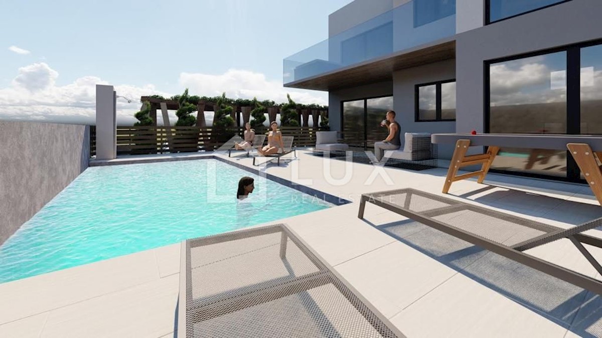 POREČ - stanovanje 96m2 z jacuzzijem, novogradnja