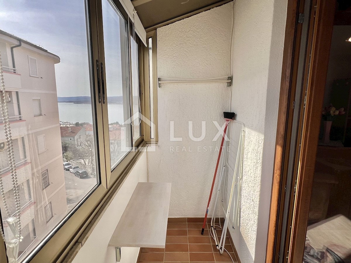 CRIKVENICA - dvosobni apartma 42m2, pogled na morje