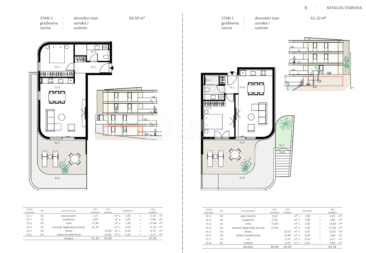 CRIKVENICA - apartma 1s + kopalnica, 1. vrsta do morja
