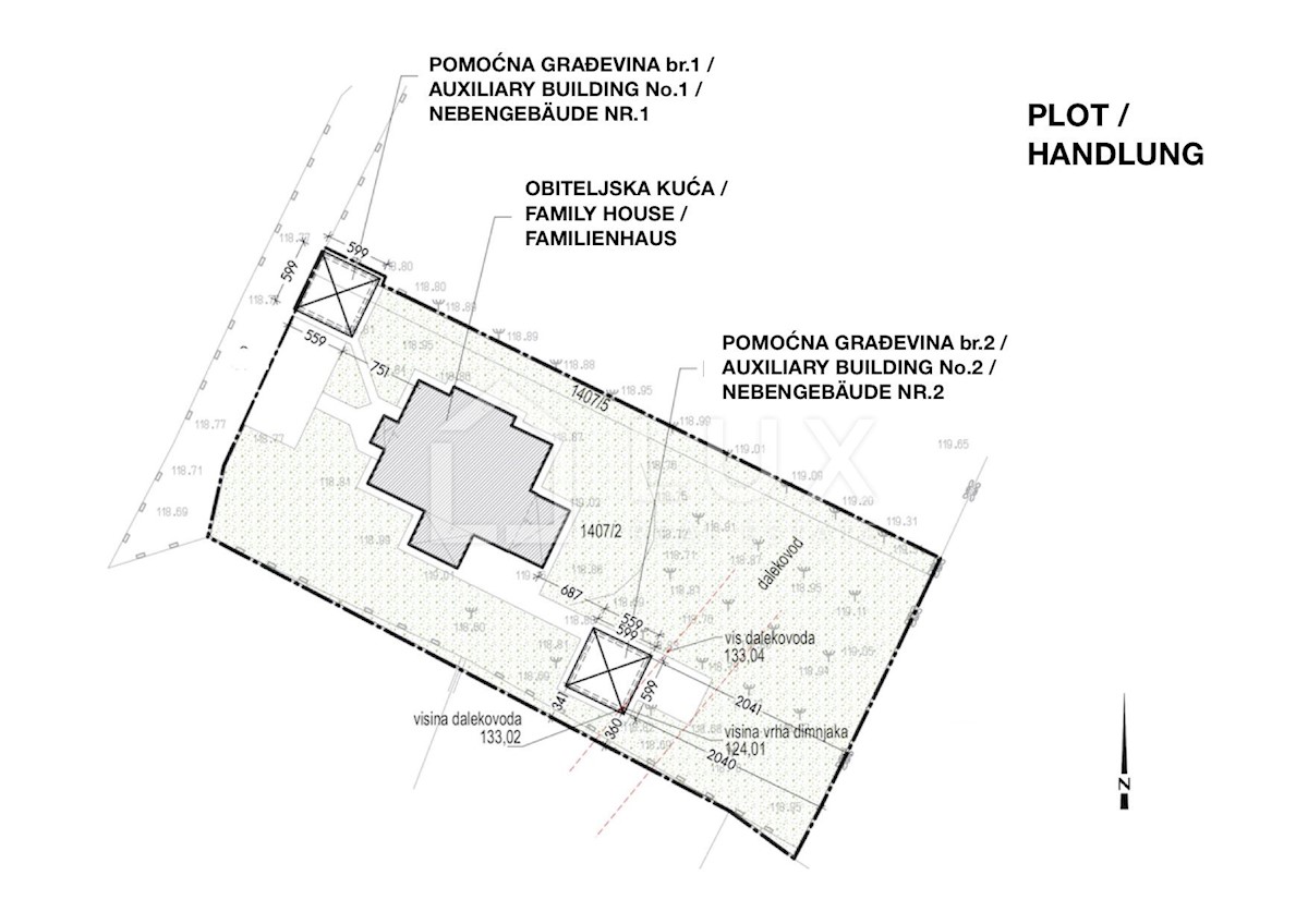 VODNJAN - enonadstropna hiša z vrtom 1831m2