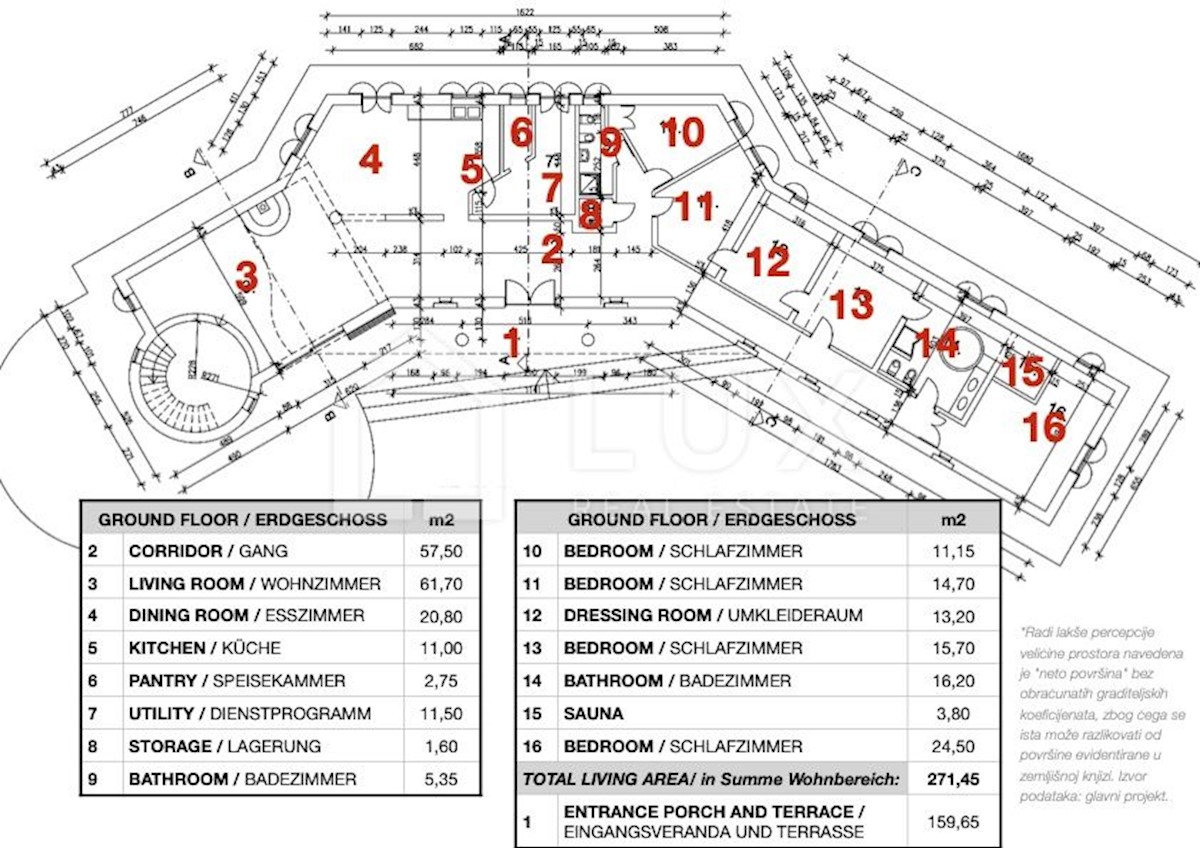 MARČANA - luksuzna vila 374m2 na parceli 8090m2