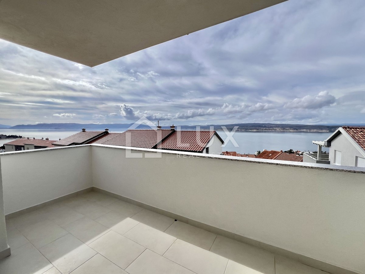 CRIKVENICA - novogradnja, apartma 122m2, pogled na morje