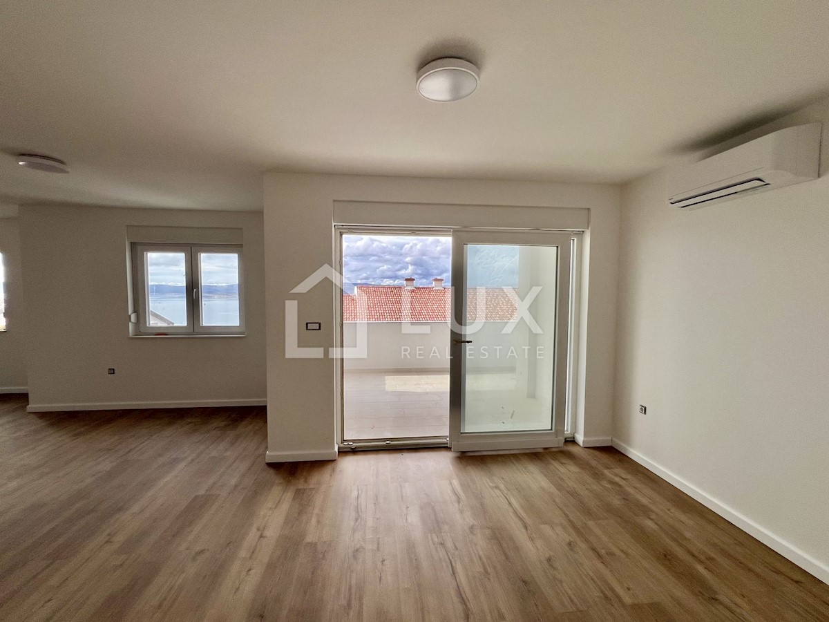 CRIKVENICA - novogradnja, apartma 122m2, pogled na morje
