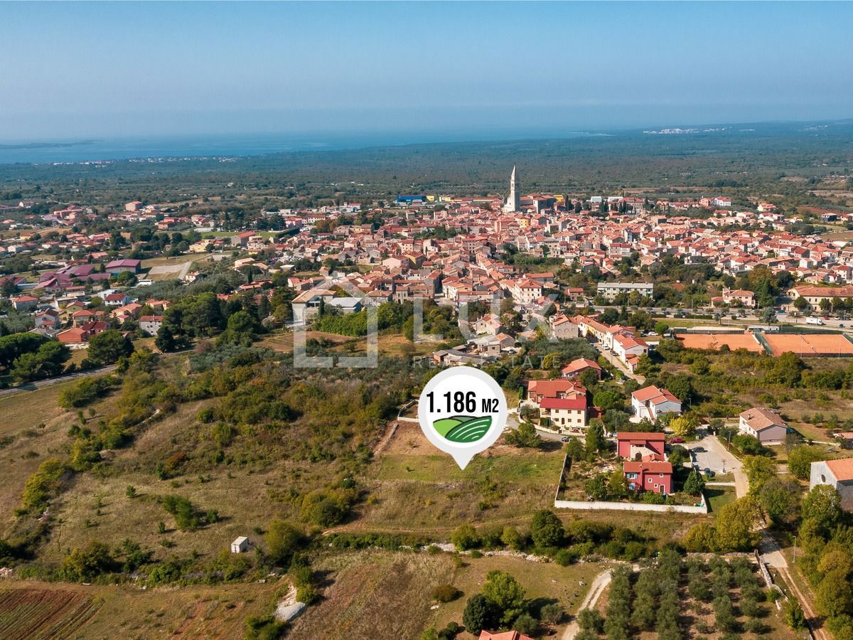 VODNJAN - gradbeno zemljišče 1186m2