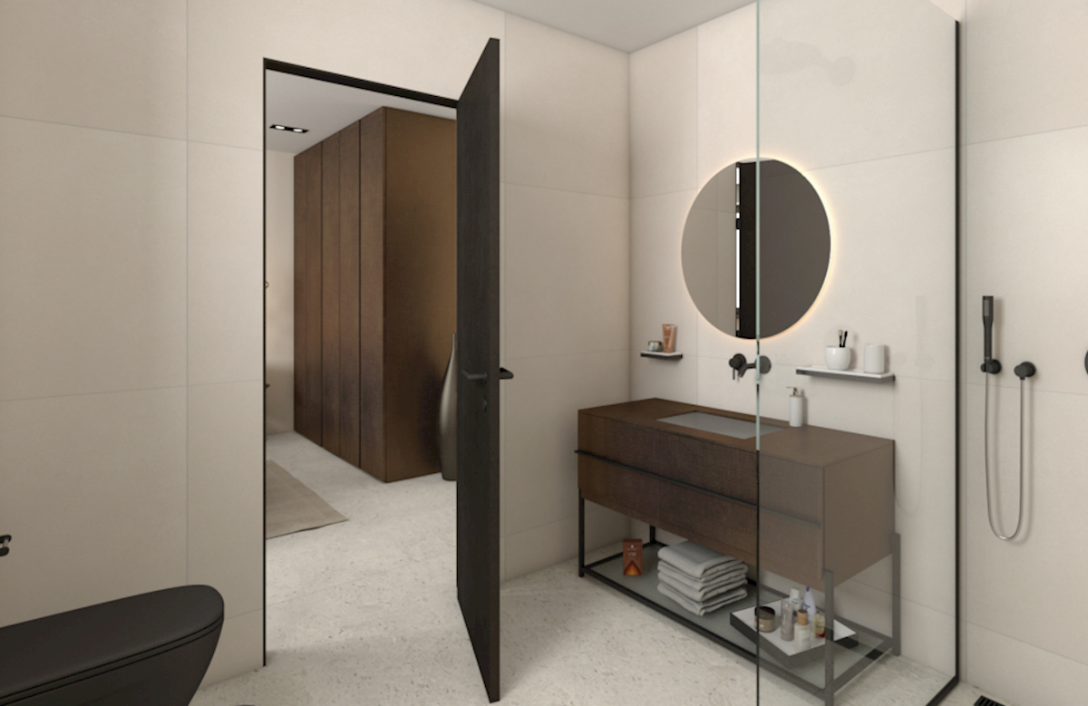 ROVINJ - penthouse v moderni novogradnji z dvigalom in odprtim pogledom na mesto