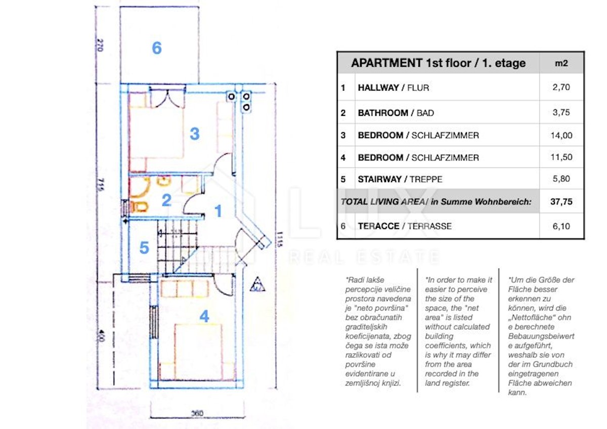 MEDULIN - prostoren apartma z bazenom, 800m do plaže