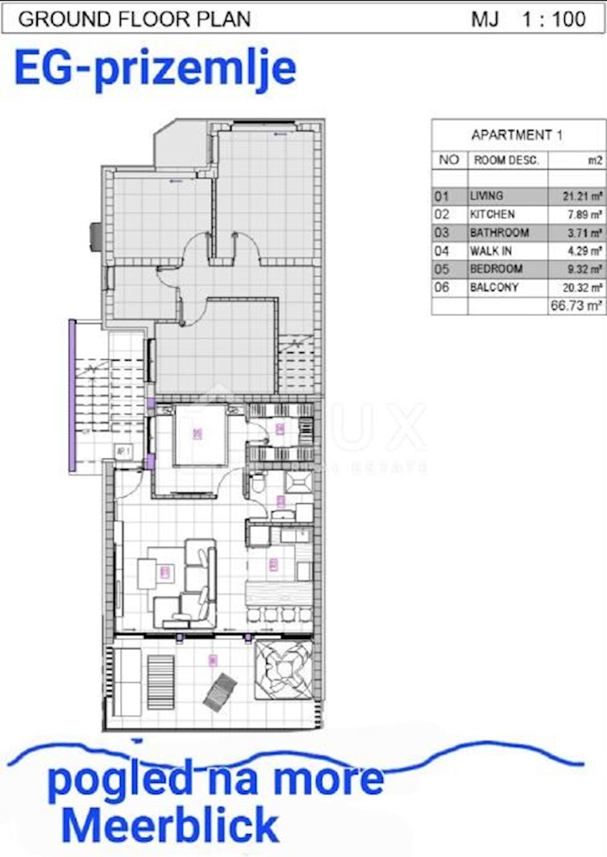 DRAMALJ - penthouse 115m2, novogradnja