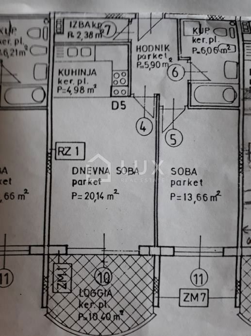 CRIKVENICA - apartma 62m2, pogled na morje