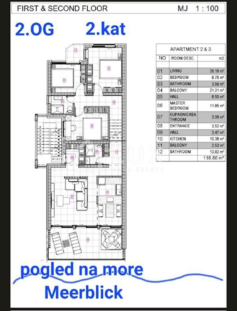 DRAMALJ - stanovanje 3s+db 116m2, novogradnja