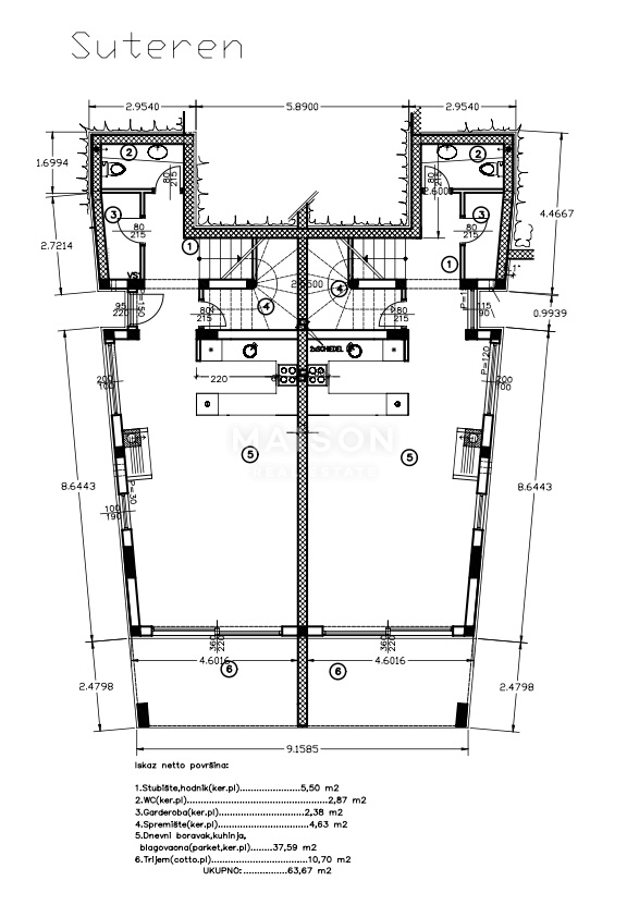 Hiša Kostrena, 203,67m2