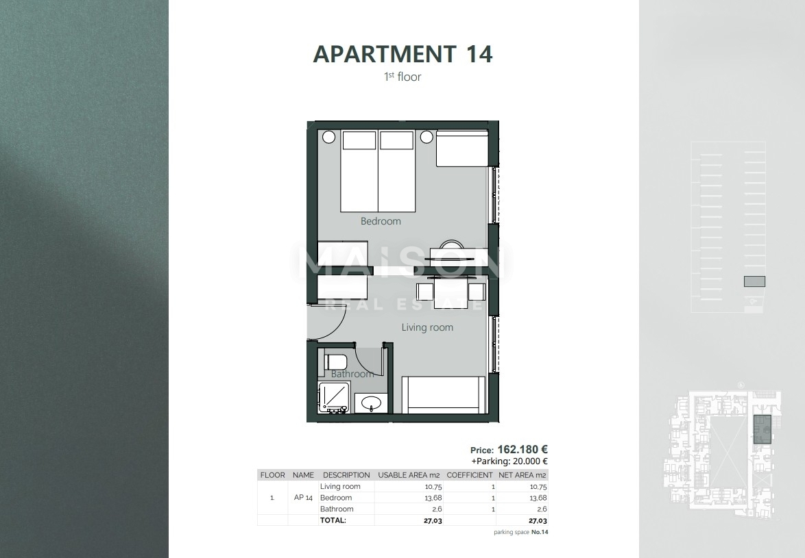 Stanovanje Crikvenica, 27,03m2