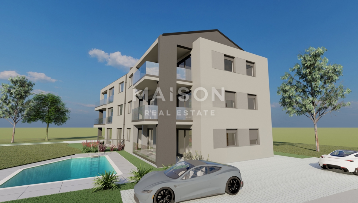 Šilo, Krk – prostoren apartma s teraso v novogradnji