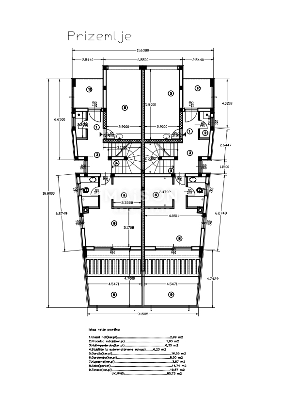 Hiša Kostrena, 203,67m2