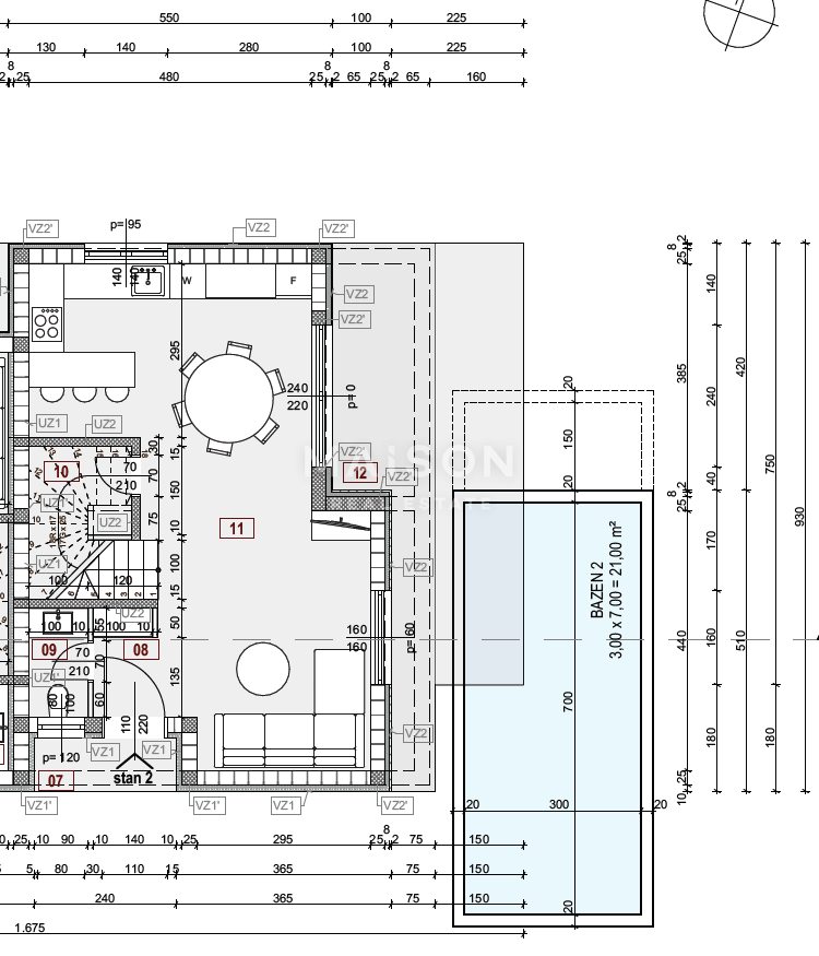 Hiša Malinska, Malinska-Dubašnica, 111m2