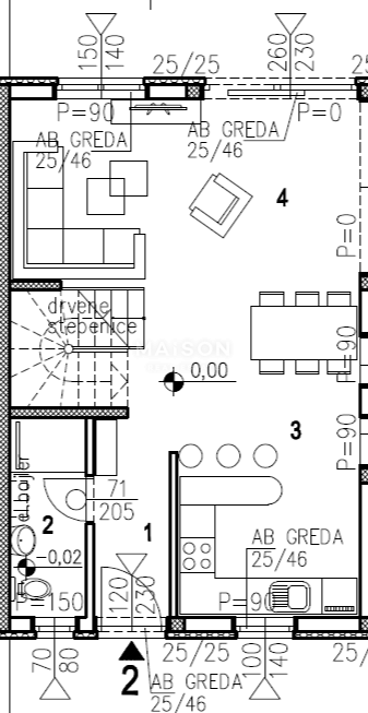 Hiša Malinska, Malinska-Dubašnica, 120m2