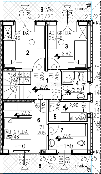 Hiša Malinska, Malinska-Dubašnica, 120m2