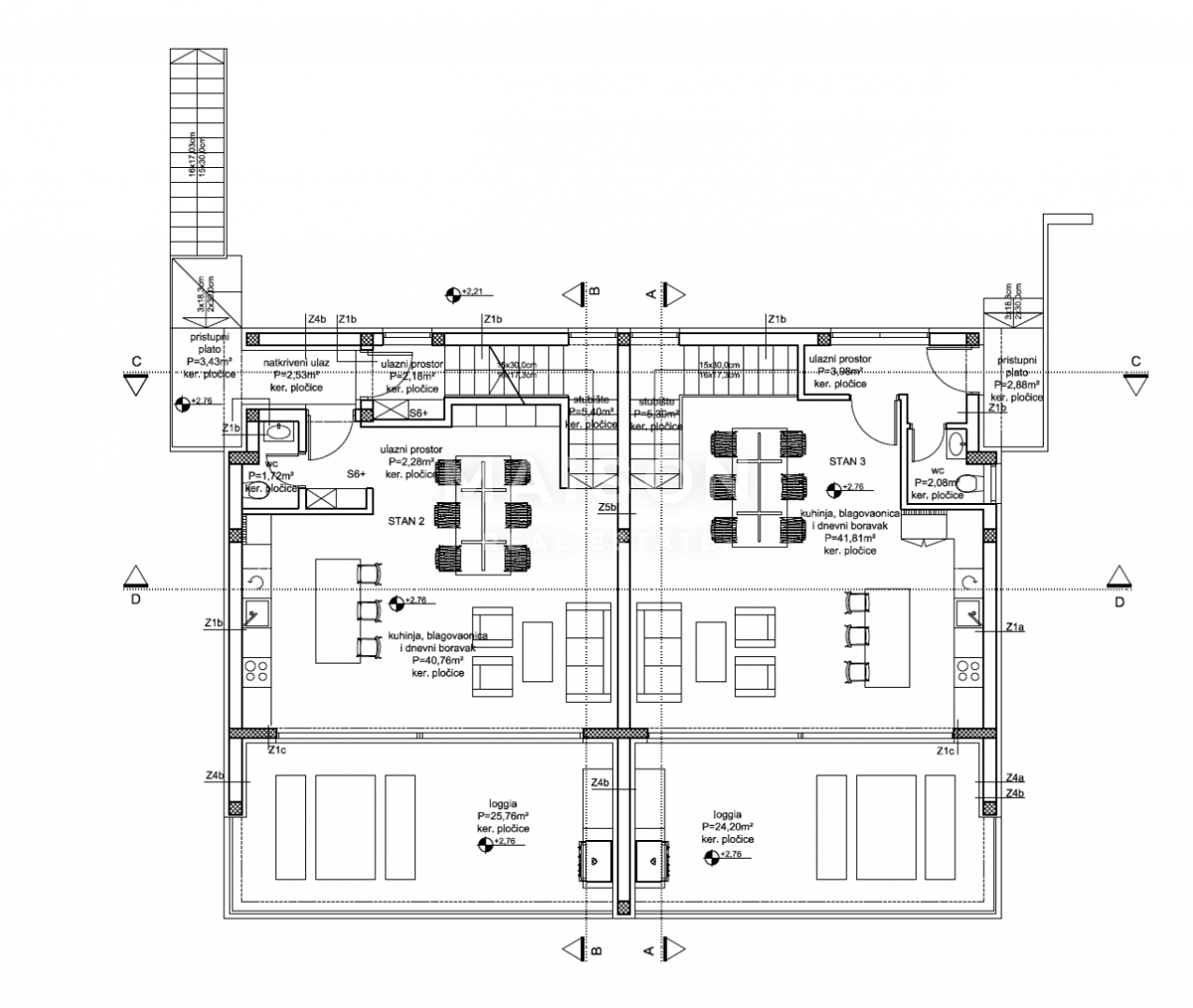 Apartma Drage, Pakoštane, 102m2