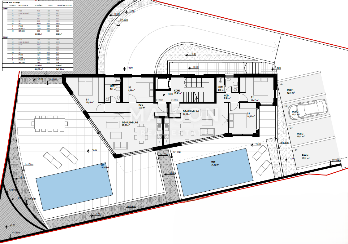Zemljišče Vrbnik, 965m2