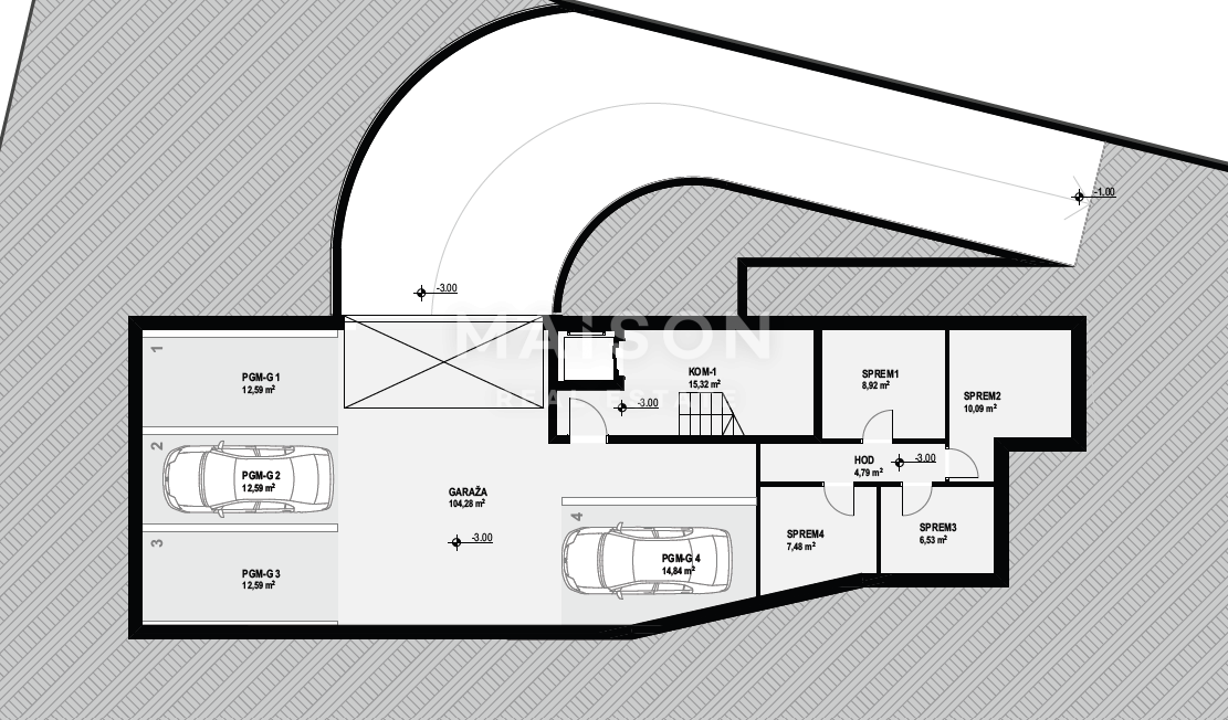 Zemljišče Vrbnik, 965m2