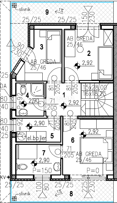 Hiša Malinska, Malinska-Dubašnica, 120m2