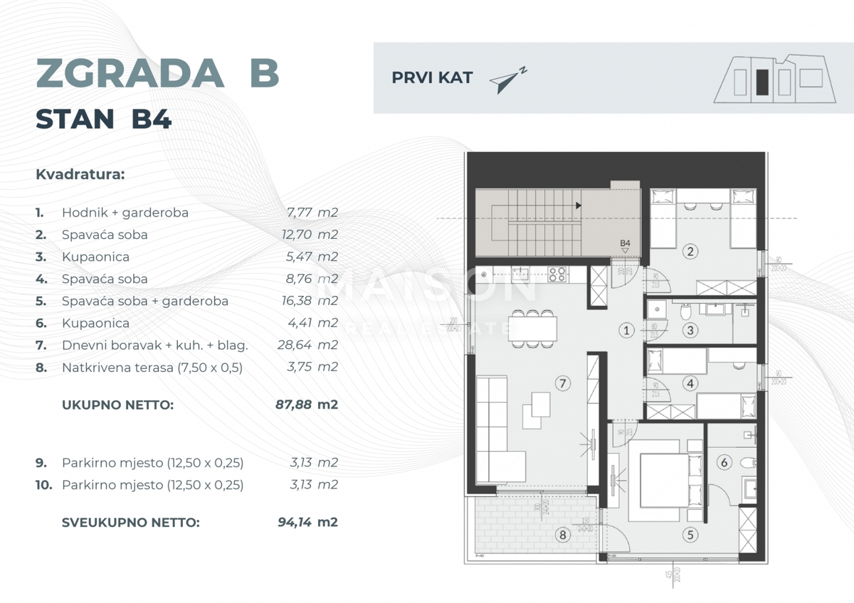 Stanovanje Fažana, 94,14m2