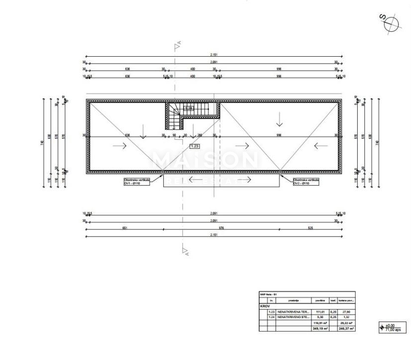 Zemljišče Crikvenica, 627m2