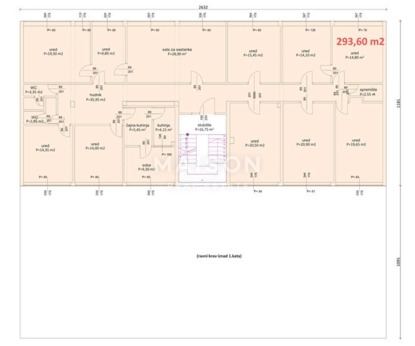 Poslovni prostor Centar, Rijeka, 1.179,68m2