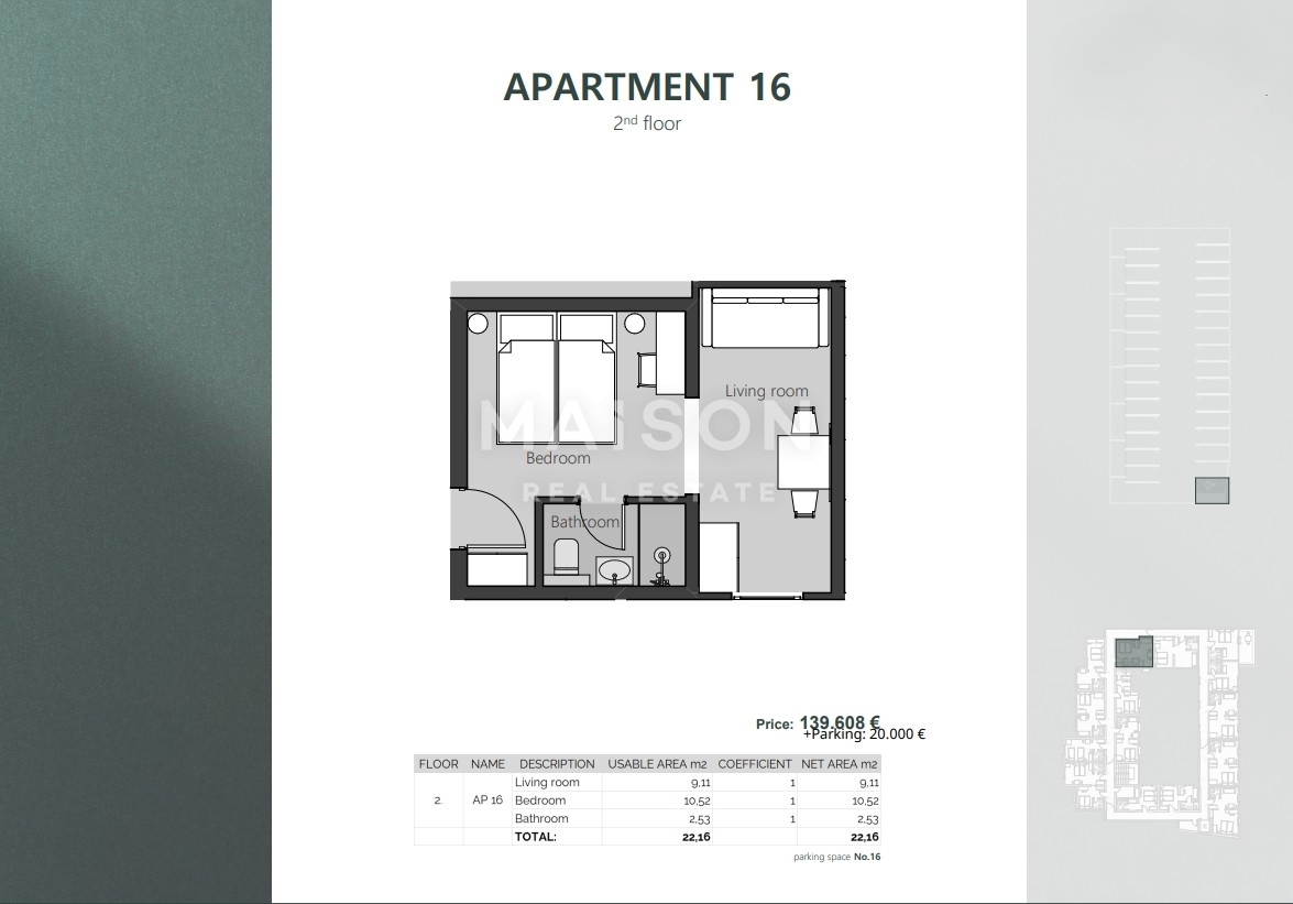 Stanovanje Crikvenica, 22,16m2