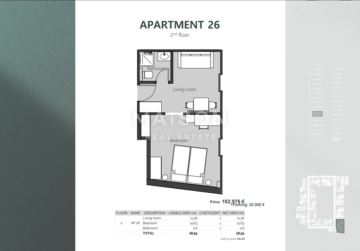 Stanovanje Crikvenica, 28,59m2