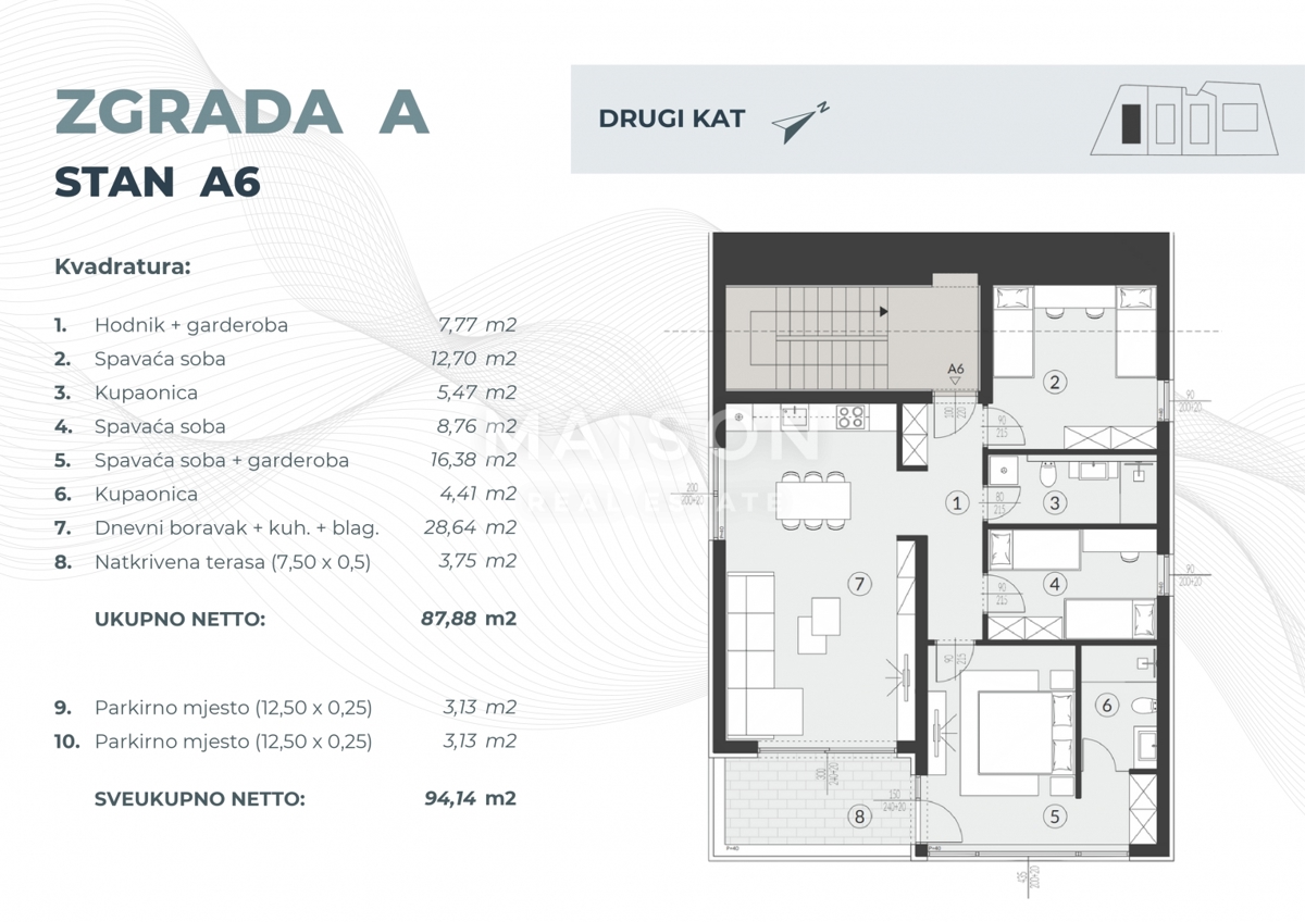 Stanovanje Fažana, 94,14m2