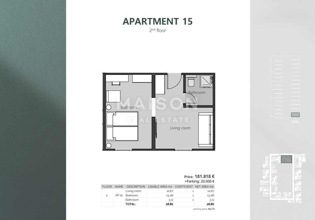 Stanovanje Crikvenica, 28,86m2
