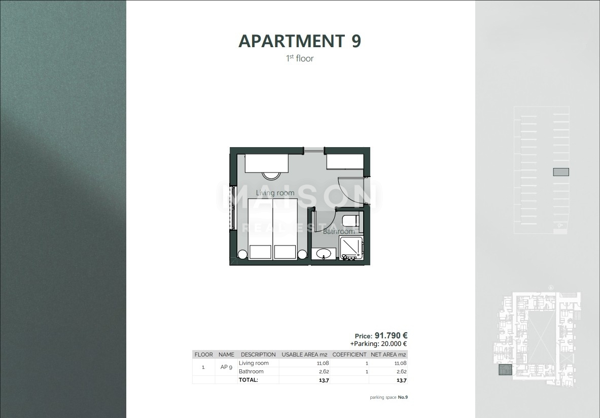 Stanovanje Crikvenica, 13,07m2